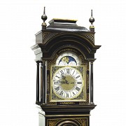 Lacquered tall case clock with oriental-style decoration, 20th century - 4