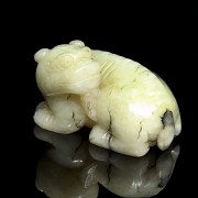 Jade lion, Qing dynasty