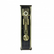 Glass and Metal Tall Case Clock, 1970s