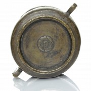 Incensario de bronce, dinastía Qing