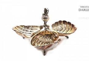 Centre table piece silver, mid 20th century.