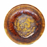 Glazed pottery plate, China, Tang dynasty