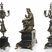Théodore Doriot (19th c.) Lage french table whats with candelabra - 10