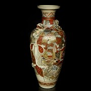 Satsuma porcelain vase, Japan, mid-20th century