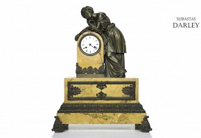 Empire table clock, France, 19th century