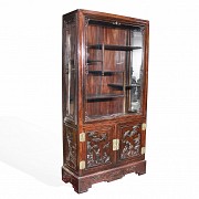 Hongmu wooden sideboard-display cabinet, early 20th century
