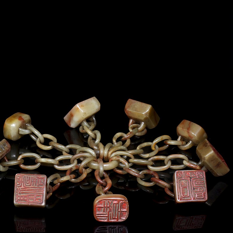 Nueve sellos unidos en cadenas, dinastía Qing