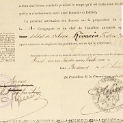 Documentos del regimiento de infantería francés, s.XIX - 7
