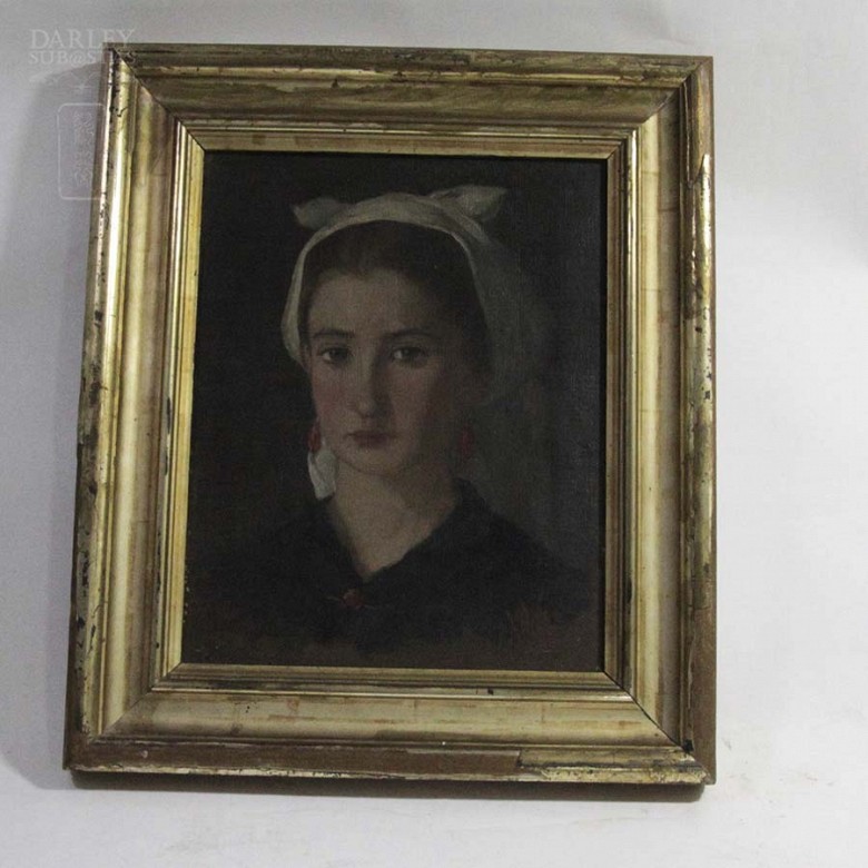 Retrato mujer con pañuelo - 1