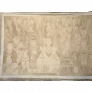 Thangka de seda pintada, Corea, s.XIX-XX - 9
