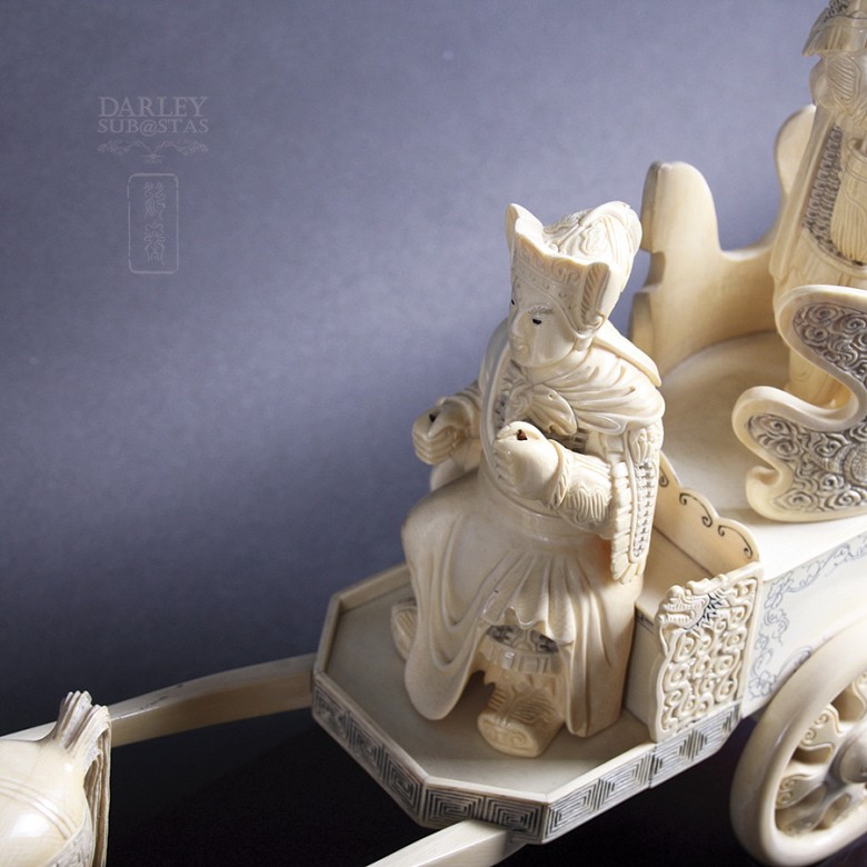 Two extraordinary carts ivory - 4