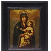 Icono religioso, “Virgen con niño”, s.XIX