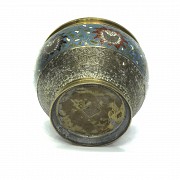 Bronze bowl with an enameled border, 20th century - 4