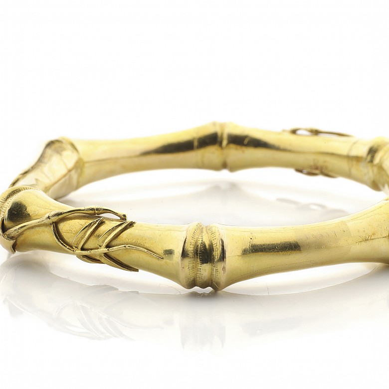 18k yellow gold bracelet - 4