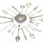 Spanish silver cutlery set, mid-20th century