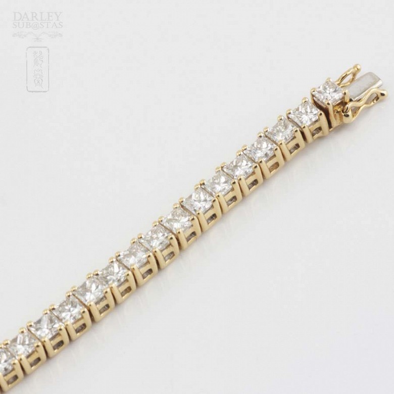 Gold and diamond Rivier bracelet 4.60cts. - 2