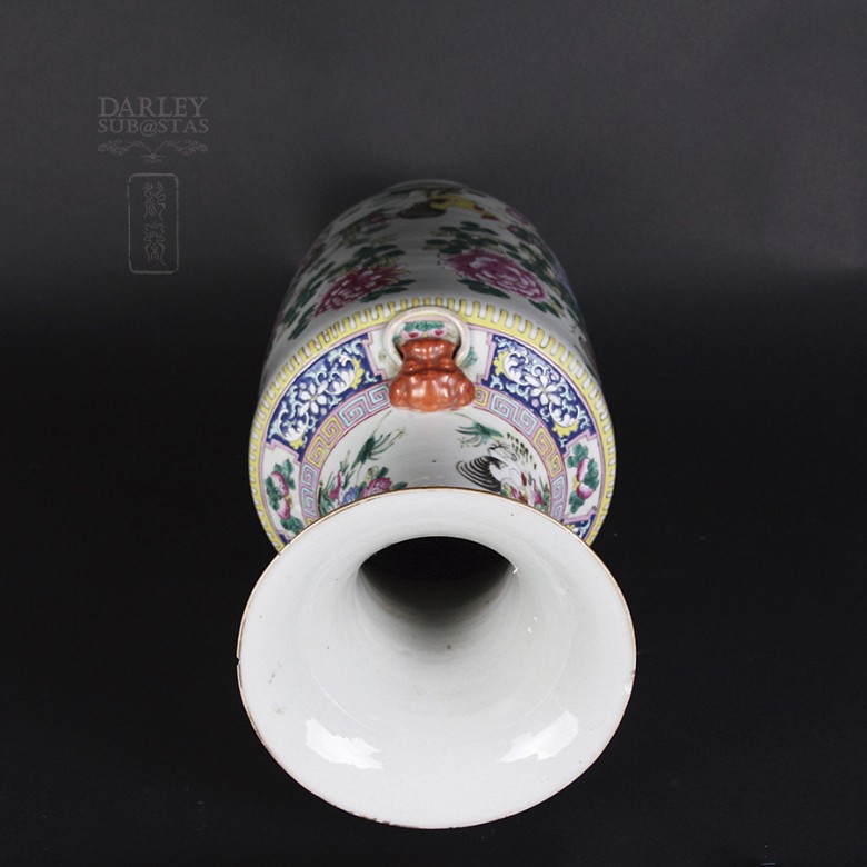 Gran jarrón de porcelana china siglo XIX. - 4