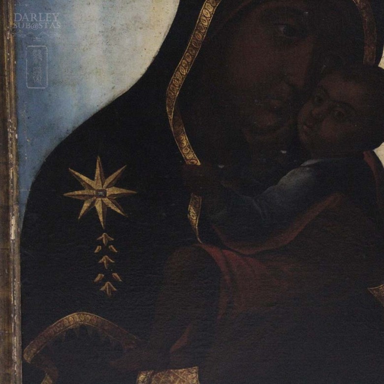 Virgen con niño Jesús siglo XVIII-XIX - 10