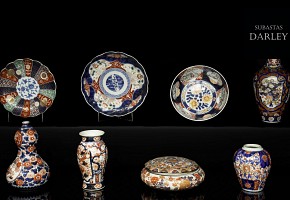 Grupo de porcelana japonesa Imari