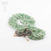 Necklace pearls and labradorite - 4