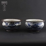 Tres bols de cerámica china - 6