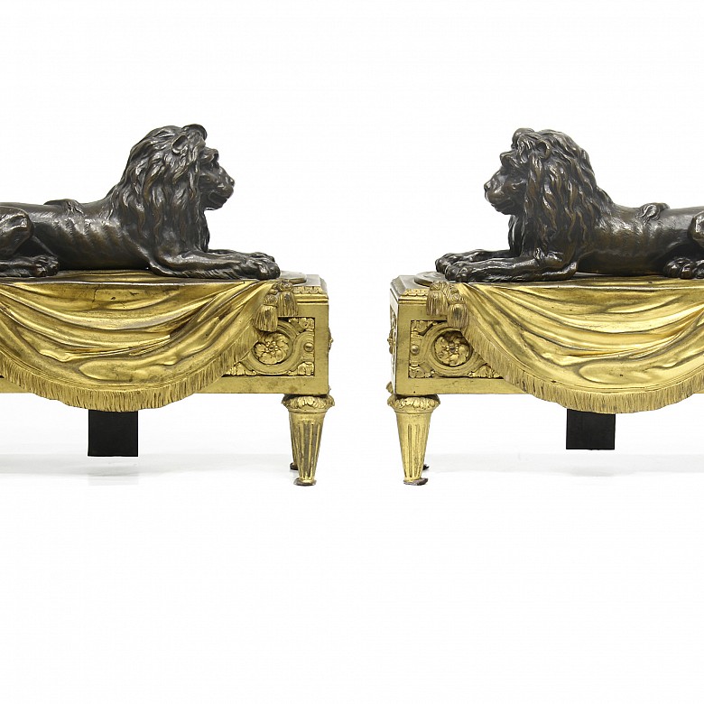 Pair of bronzes following models by Pierre-Philippe Thomire (1751-1843), France, 19th century