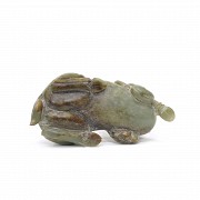 Figura de jade tallado, estilo Han.