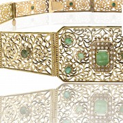 Gold and emerald belt, Morocco, 20th century.