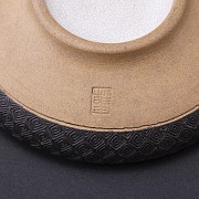 Precioso Platito Antiguo de cerámica de Yixing esmaltada. - 4