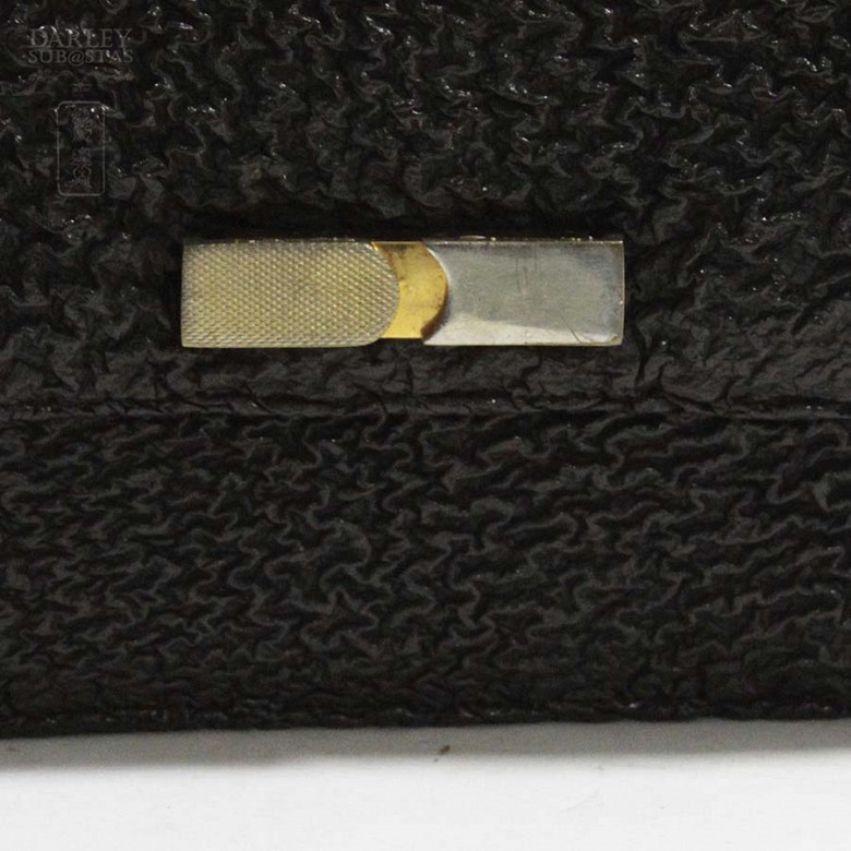 Dark brown leather handbag. - 2