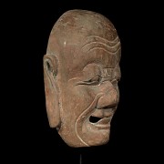 Máscara de teatro en madera policromada, S.XIX