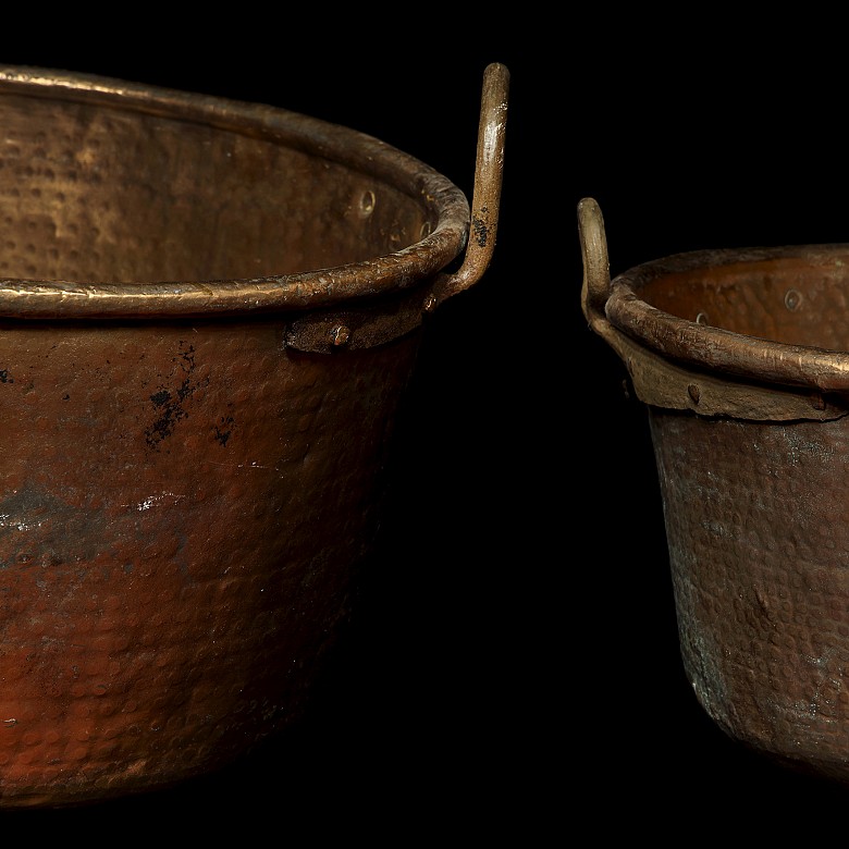 Two copper cauldrons, 20th century - 4