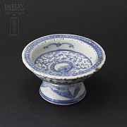 Copa de cerámica Bonita pieza de cerámica Antigua China.