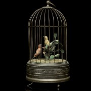 Cage with automaton songbirds, 19th - 20th century