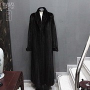 Precioso abrigo de visón negro diamante - 1