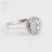 Precioso anillo oro 18k y diamantes - 2