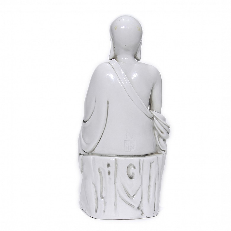 Buddha figure in dehua porcelain, 20th century