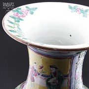 Jarrón de cerámica, China, s.XIX. - 6
