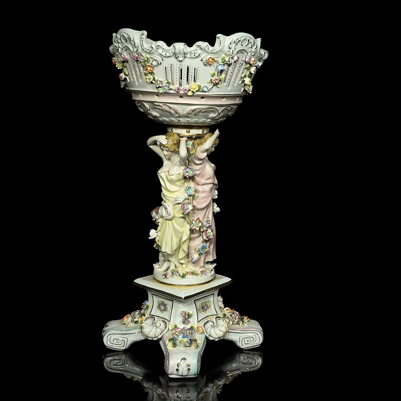 German porcelain table centerpiece, 20th century