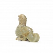 Figura de jade tallado, estilo Han, dinastía Qing.