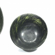 Two jade bowls, 20th century
