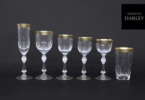 Bohemian crystal glassware 