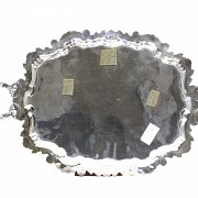 Bandeja de plata española punzonada, s.XX
