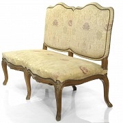 Two-seater sofa with floral upholstery, mid-20th century - 3