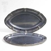 Pair of Silver Trays - 1