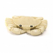 Crab carved from mammoth bone. - 1