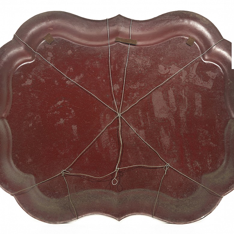 Decorative metal tray. 20th century - 4