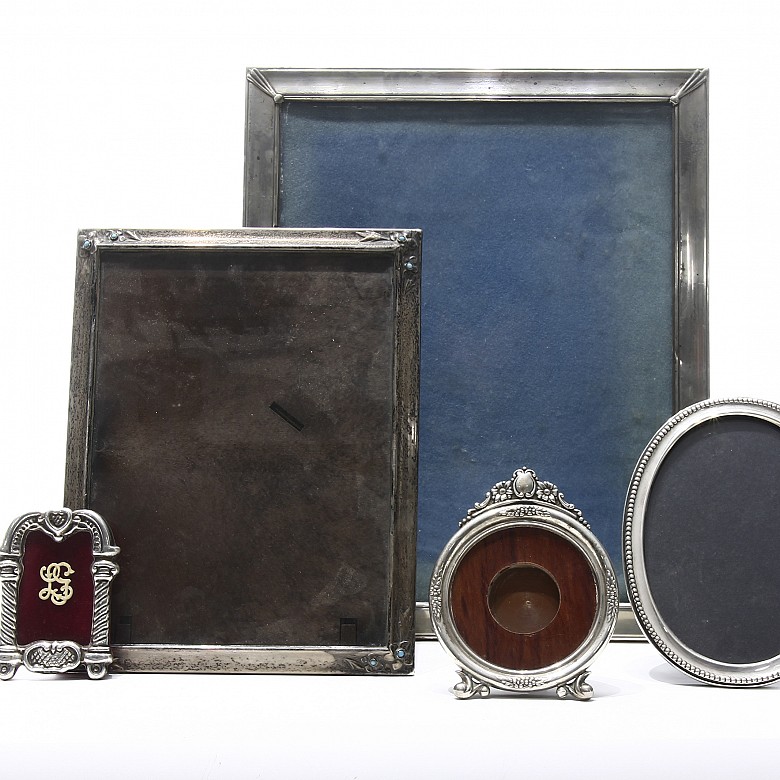 Lot of silver frames, 20th century