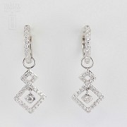 0.82cts precious diamond earrings