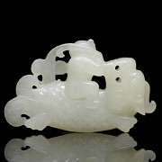 Pendant of white jade, 20th century - 4